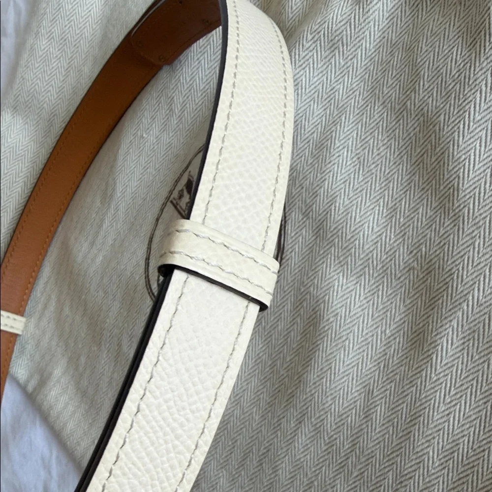 Hermes Cream and Gold Women's Belt - Picture 5 of 6